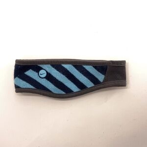 Nike Dark Light Blue Diagonal Winter Headband Youth Size